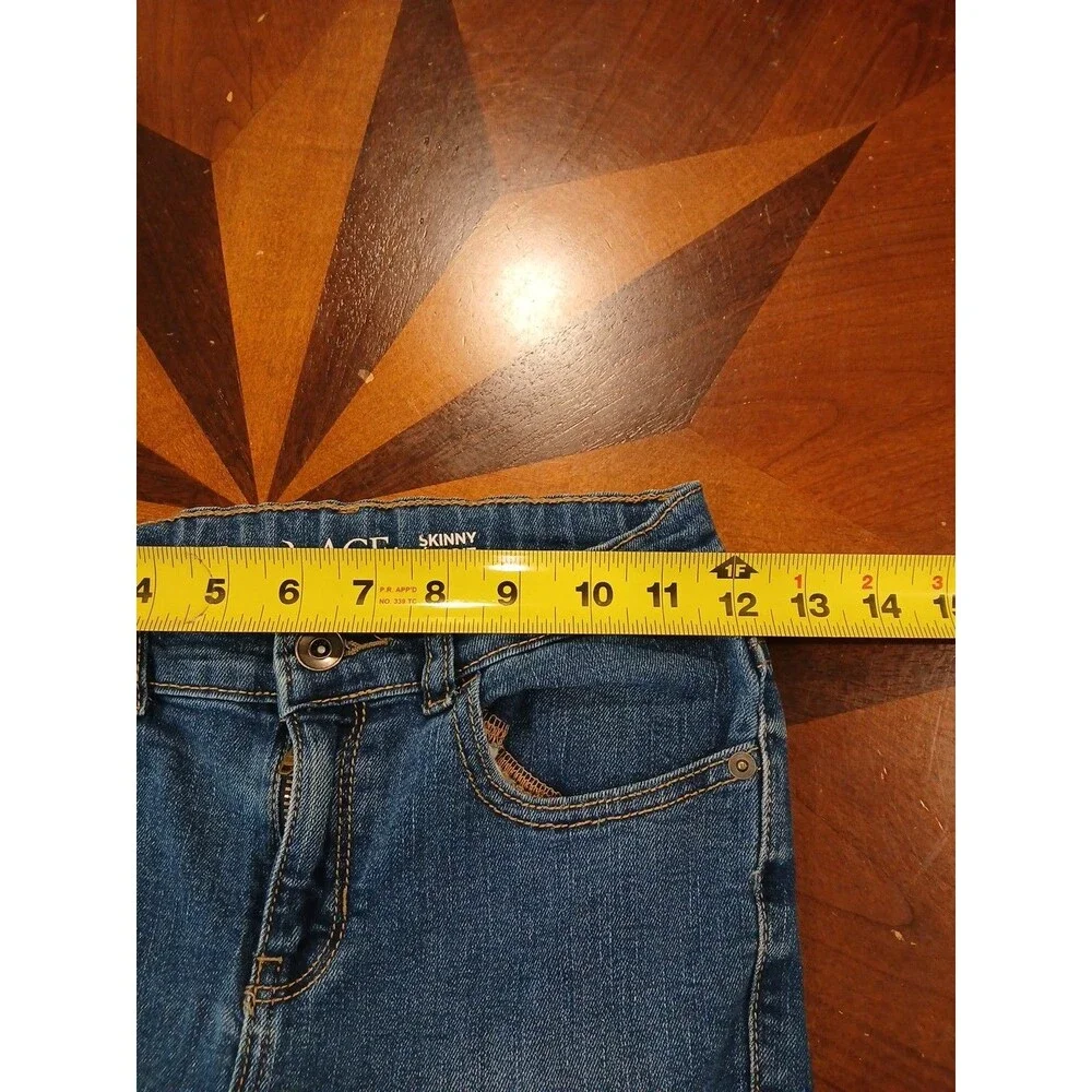 The Children's Place Blue Wash Adjustable Waiste Skinny Denim Jeans-Size 8